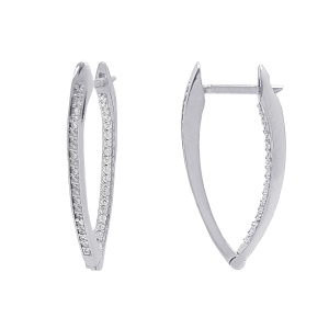 23101001183-фиа Серьги (Ag 925)