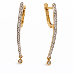 2,83-23-1020927 Серьги (Au 585)