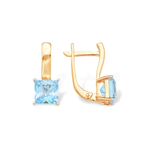 С13417760-топаз Серьги (Au 585)