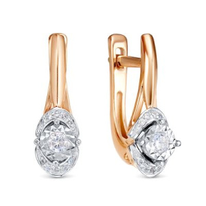 33-5-3265-103И2-2К-БР Серьги (Au 585)