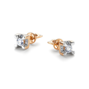 Пусеты с бриллиантами