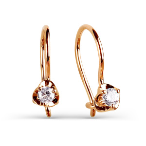 Т102025449 бр Серьги (Au 585)