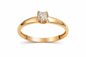 1,92-32-12486-100-17-А1 Брил Кольцо (Au 585)