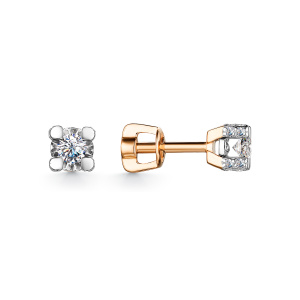 гв52-24272-100-брил Серьги (Au 585)