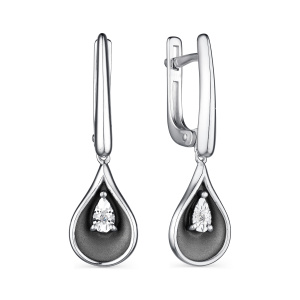 С-02-2168-000Б-00-брил Серьги (Ag 925)