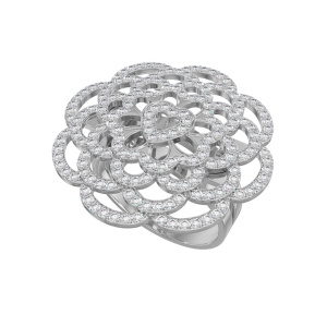 К-к741-фианит р17 Кольцо (Ag 925)