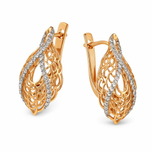 11-21152-100 брил-45760 Серьги (Au 585)