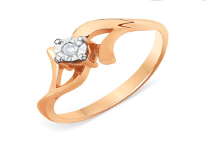 1,23-5-Т145611706-17-1-Карат Кольцо (Au 585)