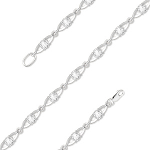 14100112410-504-бр19,5фиа5,36 Браслет (Ag 925)