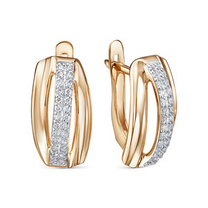 1206801-1 Серьги (Au 585)