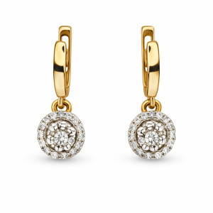 46-С-19-32-1000-04789-брил Серьги (Au 585)