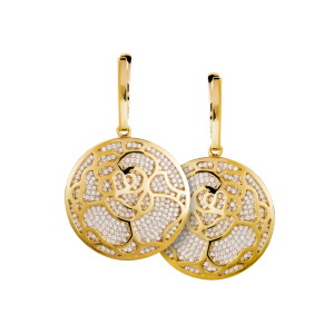 Лоск-С927-5201-фиа Серьги (Au 585)