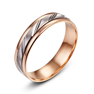 7212147 бел крут р19 Обр. кольцо (Au 585)