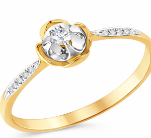 10-1011376-16,5-670520 Кольцо (Au 585)