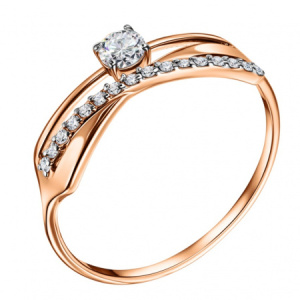 КольцоКЛ-49-бцФ,585 Кольцо (Au 585)