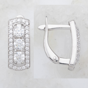 12100111654-501 Серьги (Ag 925)