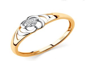 1,11-5-100020F961-17-7бр-КЮцв. Кольцо (Au 585)