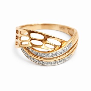 10-1101Р304680-17,5-29б-К Кольцо (Au 585)