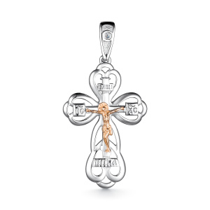 03-3402-000Б-00-крест бр Подвеска (Ag 925)