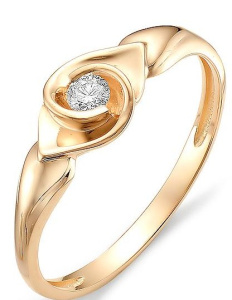 11-12254-100-брил-17,5А-1 Кольцо (Au 585)