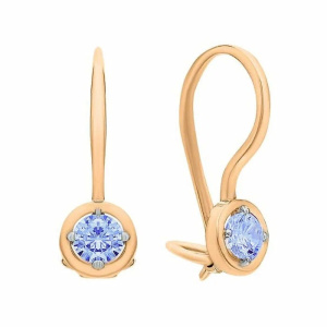 С130-1742ГлП654 Серьги (Au 585)