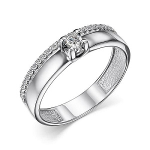 34бел-14756-200-18БР Кольцо (Au 585)