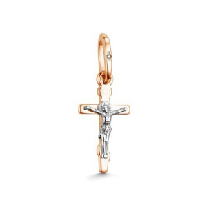 1-33361-100-1БрА-крест Подвеска (Au 585)