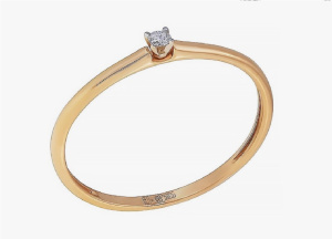 6-802-02460-10-11-00-10 Кольцо (Au 585)