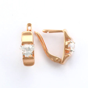 СргЛ20 бцSw з585 Серьги (Au 585)